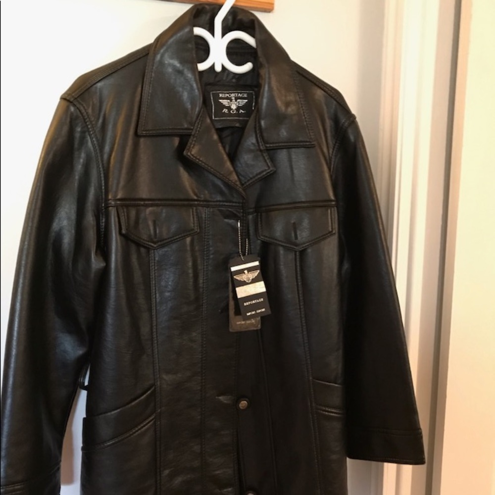Leahther jacket brand new whit tag